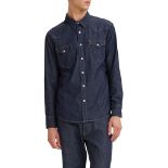 RRP £55.00 Levi's Barstow Western Standard Shirt, Indigo Rinse, Size M Men