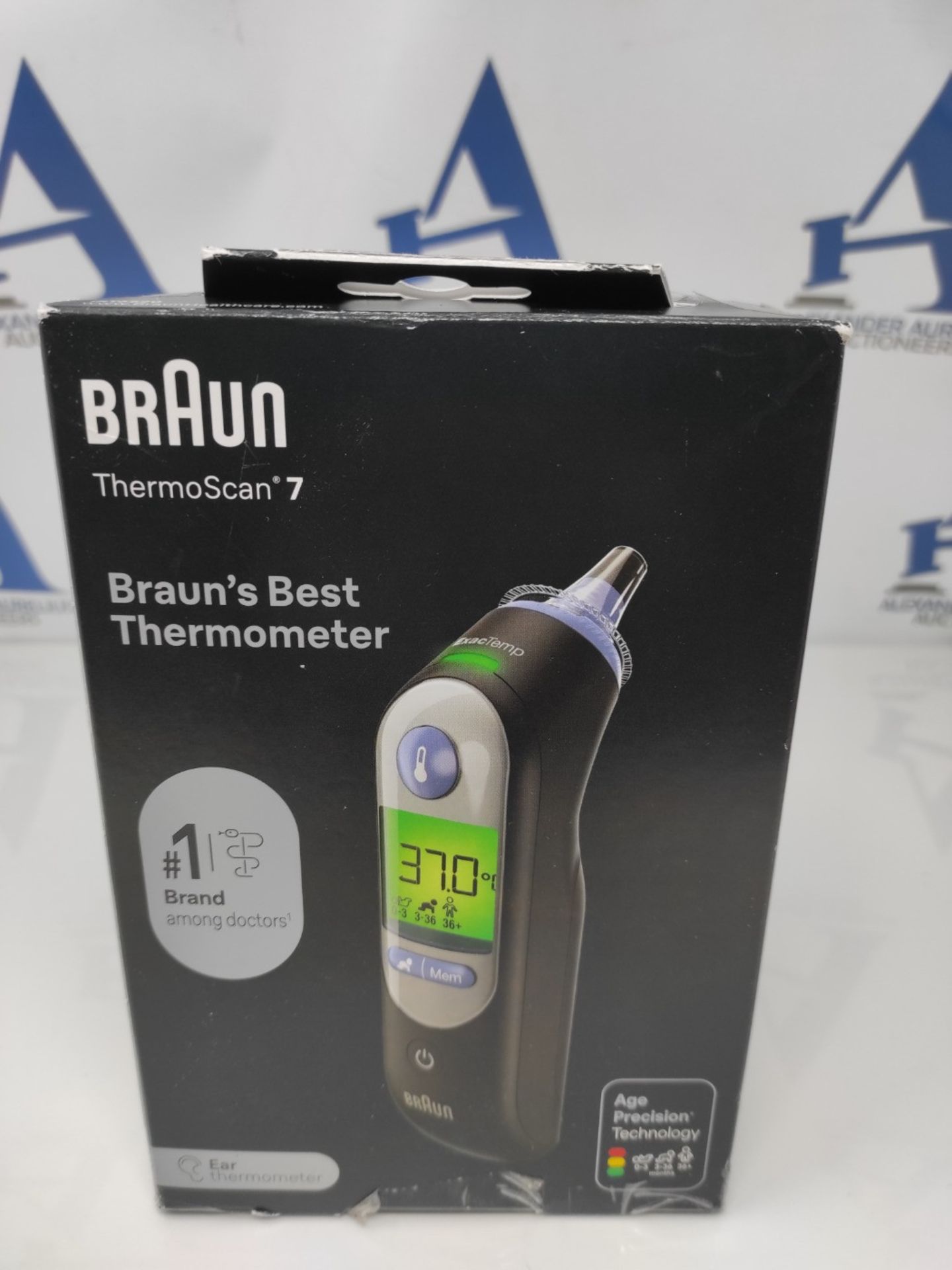 RRP £59.00 Braun ThermoScan 7 Ear Thermometer Black | Age Precision Technology | Digital Display - Image 3 of 3