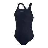 Speedo Women's Eco Endurance+ Medalist One Piece Swimsuit, Navy Blue, 44 EU