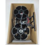 Wood Stove Fan, Efficient Heat Powered 12 Blade Fan, No Electricity Quiet Heat Fan, Fi
