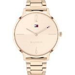 RRP £130.00 Tommy Hilfiger Women's Analog Quartz Watch with Light Rose Gold Stainless Steel Bracel