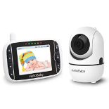 RRP £62.00 HelloBaby Babyphone Camera, 3.2'' Baby Phone with Video Camera, 360° PTZ Baby Camera