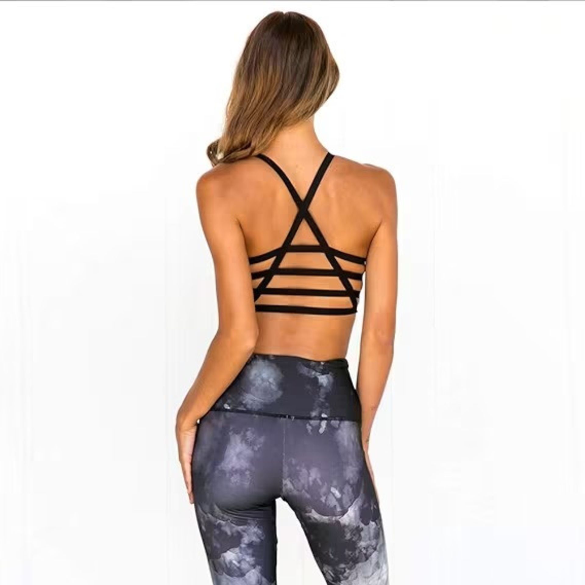 BRAND NEW Women's Yoga Sportsuit Fitness Set, Slim Fit Yoga Clothing Outfits Set Runni - Image 2 of 2