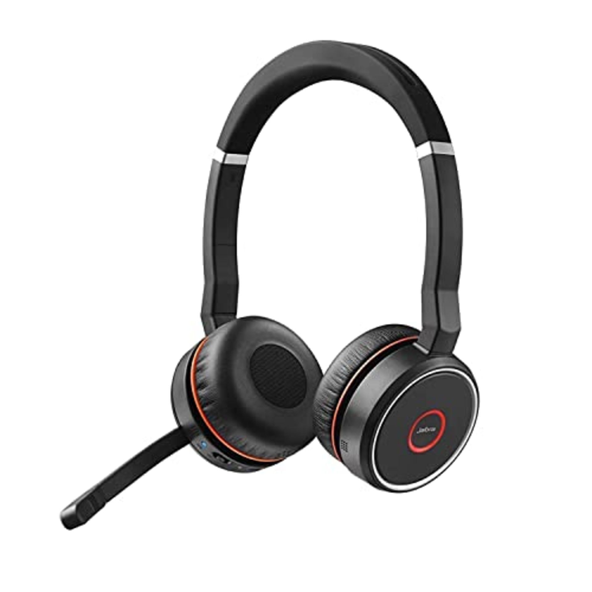 RRP £200.00 Jabra Evolve 75 MS Wireless Stereo On-Ear Headset - Microsoft Certified Headphones Wit