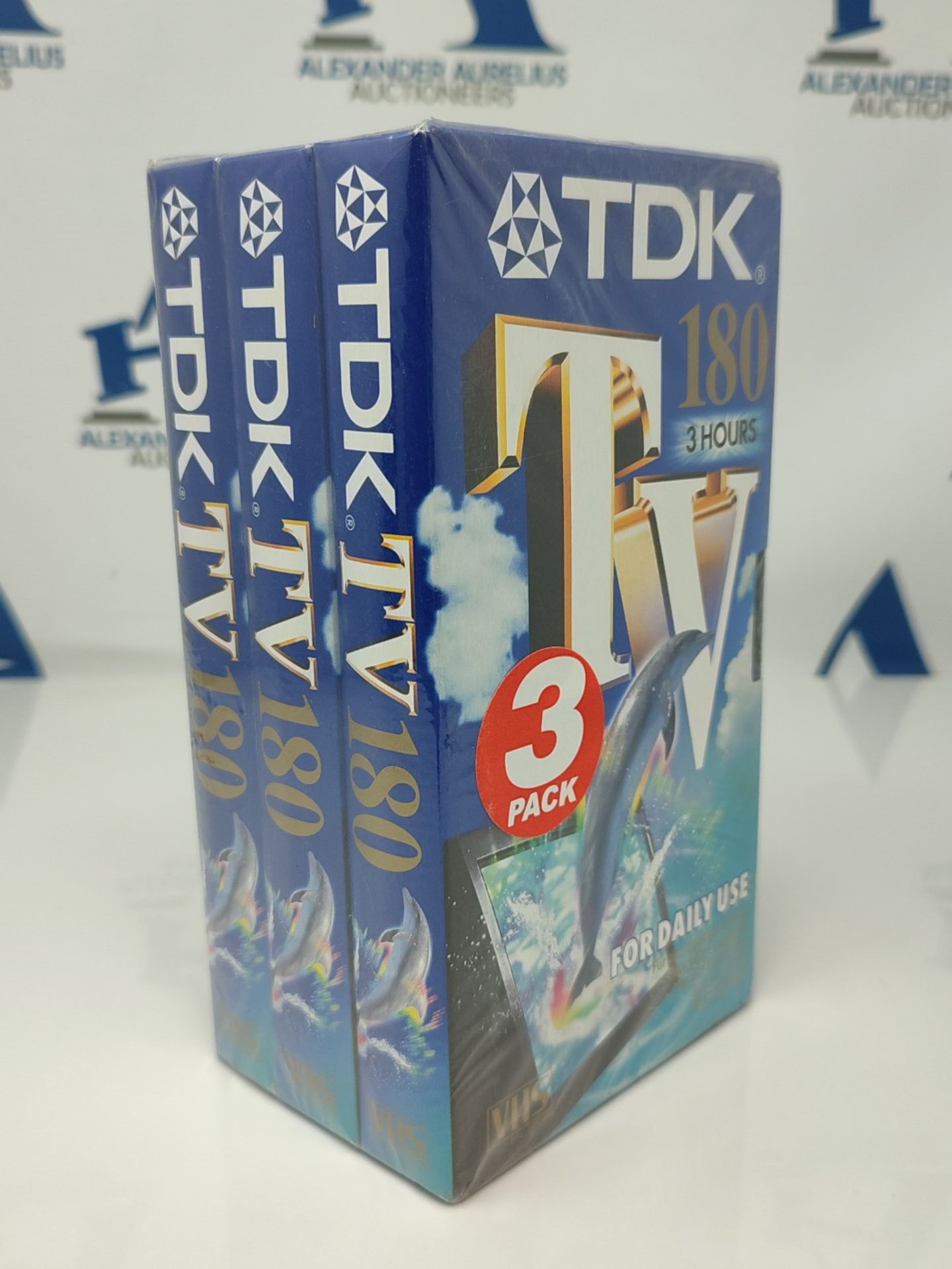 TDK E 180 TV Blank Tapes 3pcs - Image 2 of 2