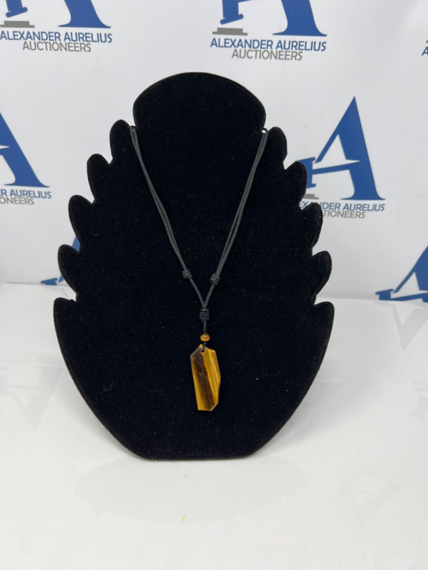 COAI Wolf Tooth Amulet Tiger Eye Stone Necklace for Men