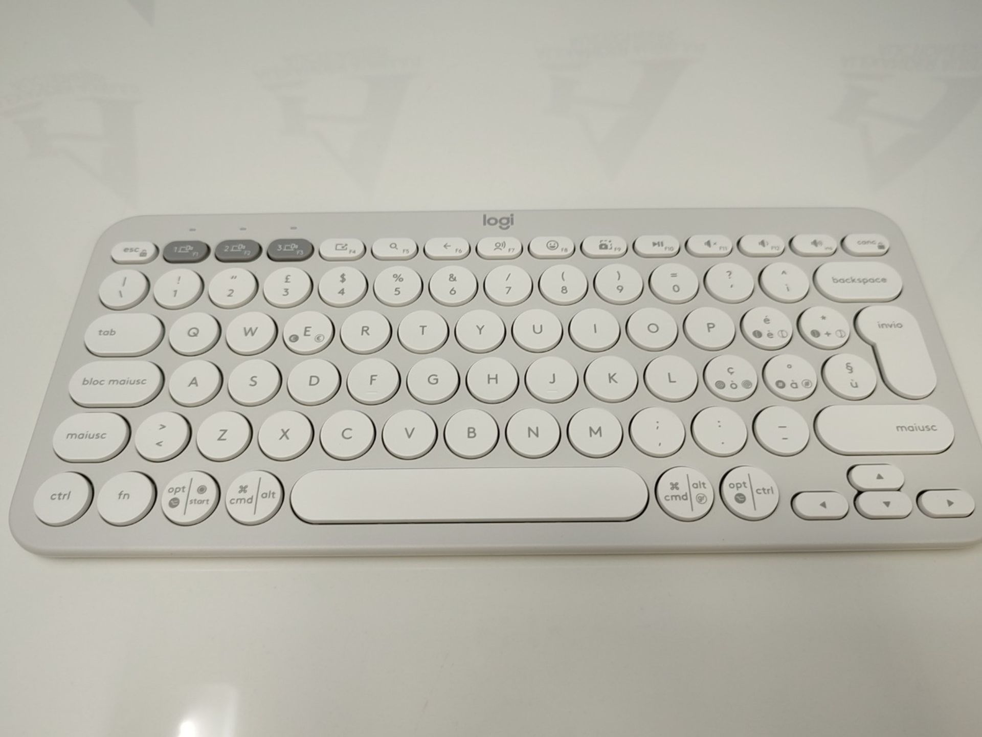Logitech Pebble Keys 2 K380s, wireless Bluetooth multi-device keyboard with customizab - Image 3 of 3