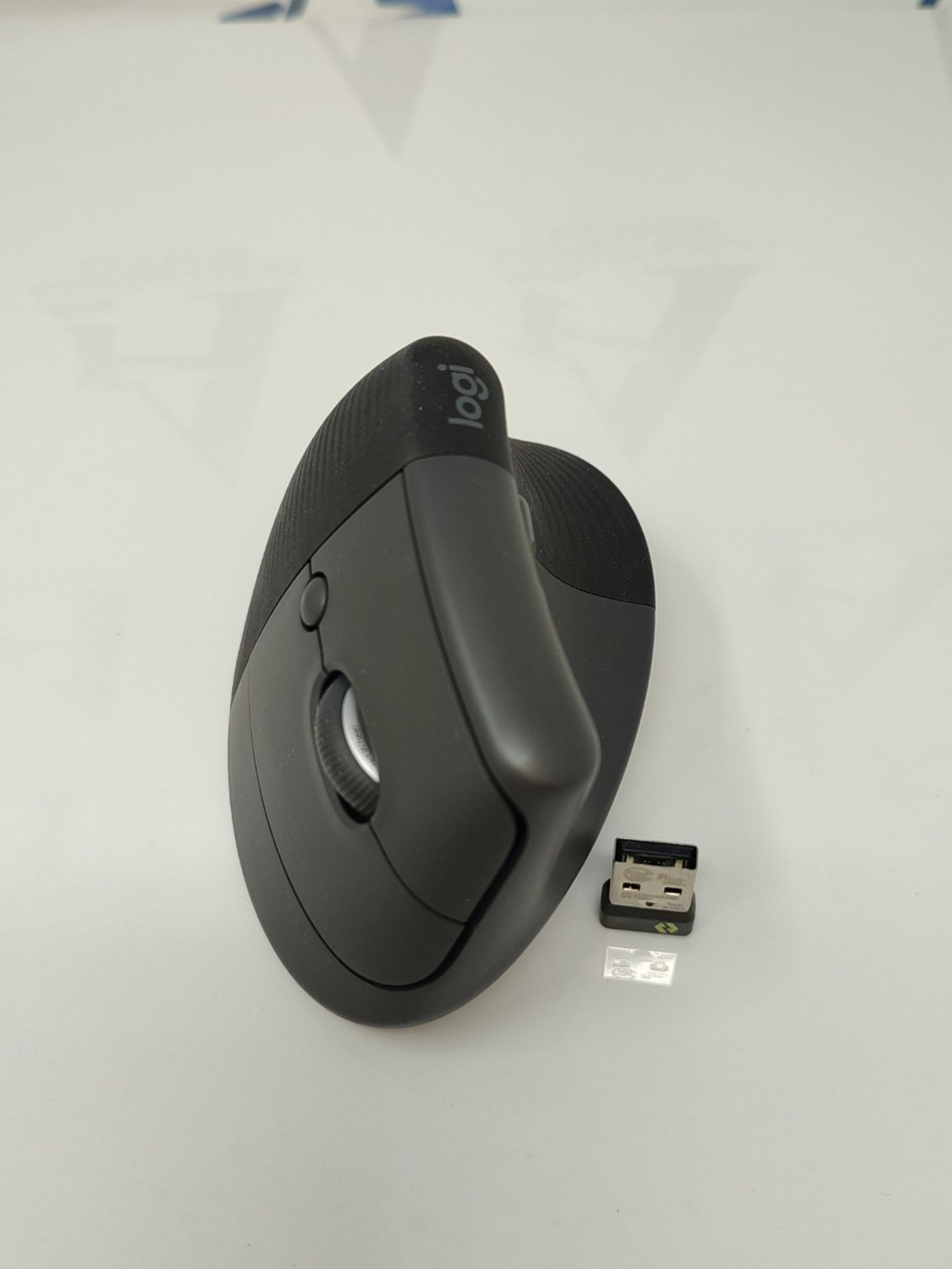 RRP £56.00 Logitech Lift Vertical Ergonomic Mouse, Wireless, Bluetooth or USB receiver Logi Bolt, - Image 3 of 3