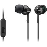 Sony MDREX110APB.CE7 Deep Bass Earphones with Smartphone Control and Mic - Metallic Bl