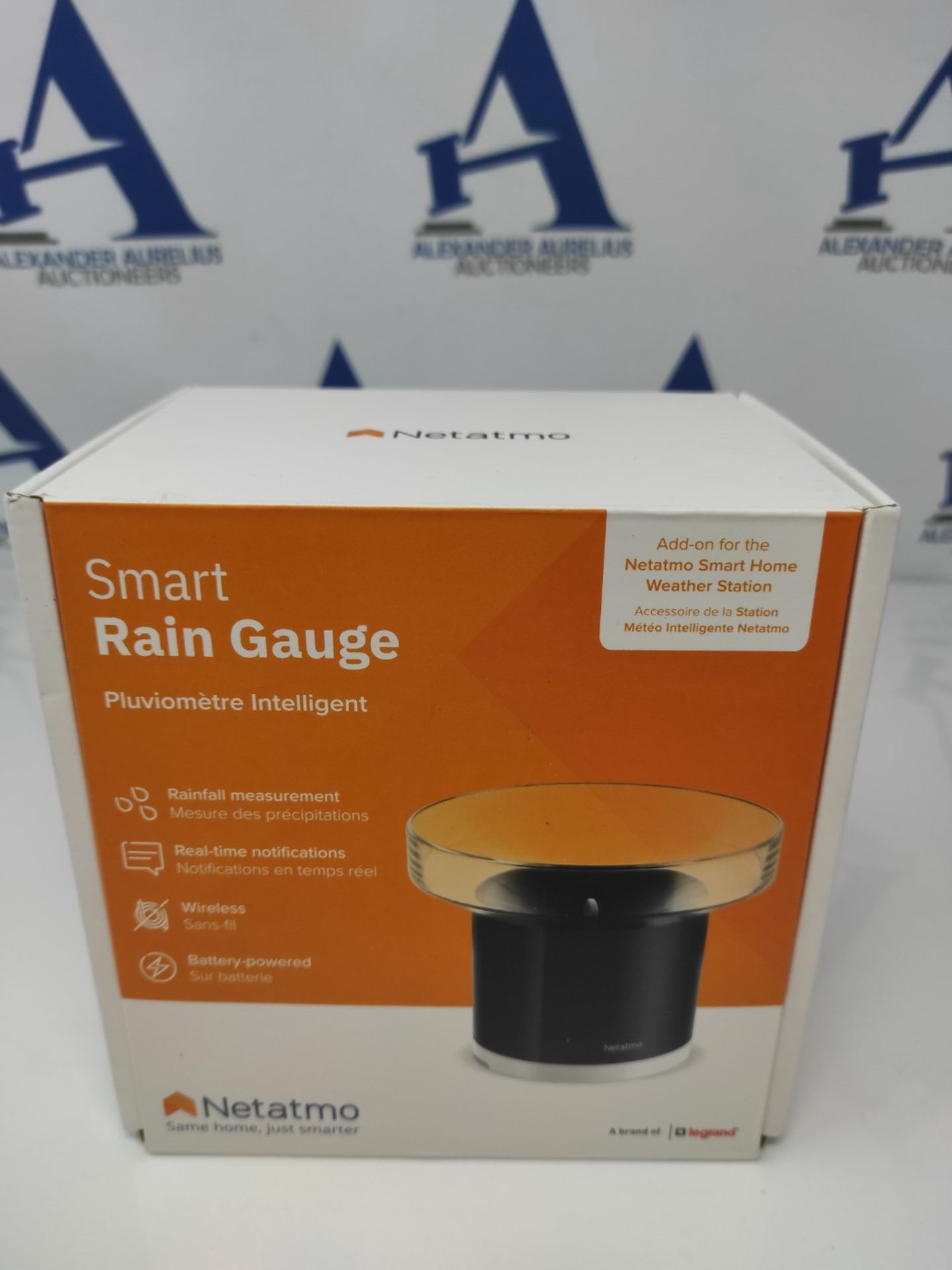 RRP £69.00 Netatmo Wireless Rain Gauge for Netatmo Weather Station, NRG01-WW, Black - Image 2 of 3