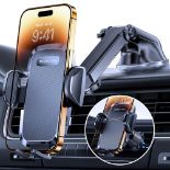 Miracase Universal Phone Car Mount [Powerful Suction Cup] Double Metal Hook Cell Phone