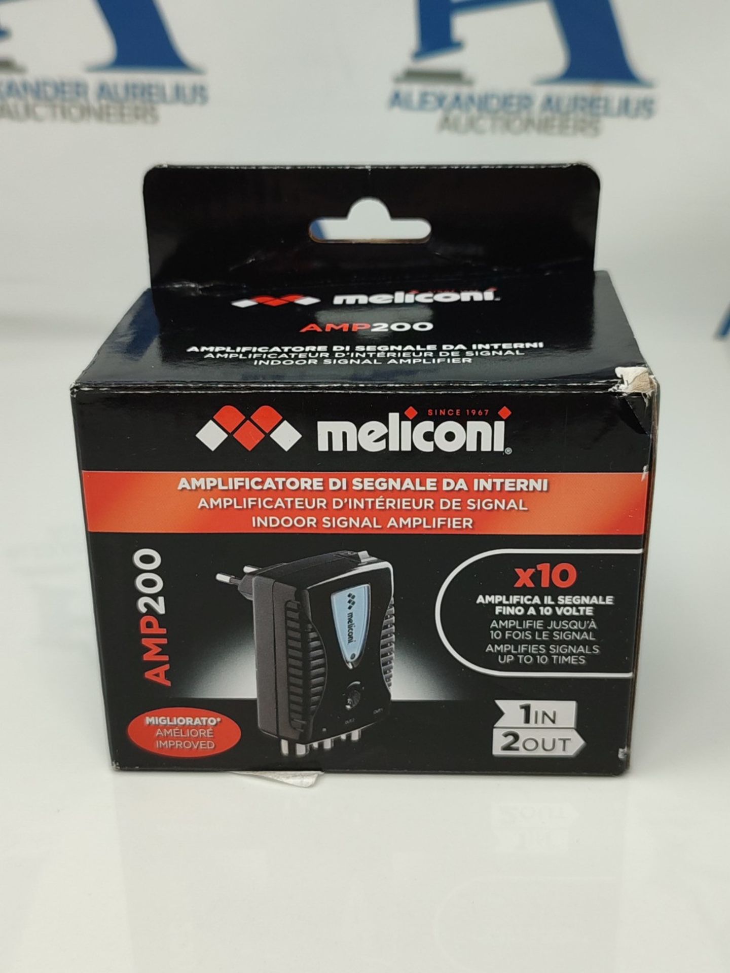 Meliconi AMP200, TV Antenna Amplifier, 2-Way Indoor Digital Signal Amplifier, Direct 2 - Image 2 of 3