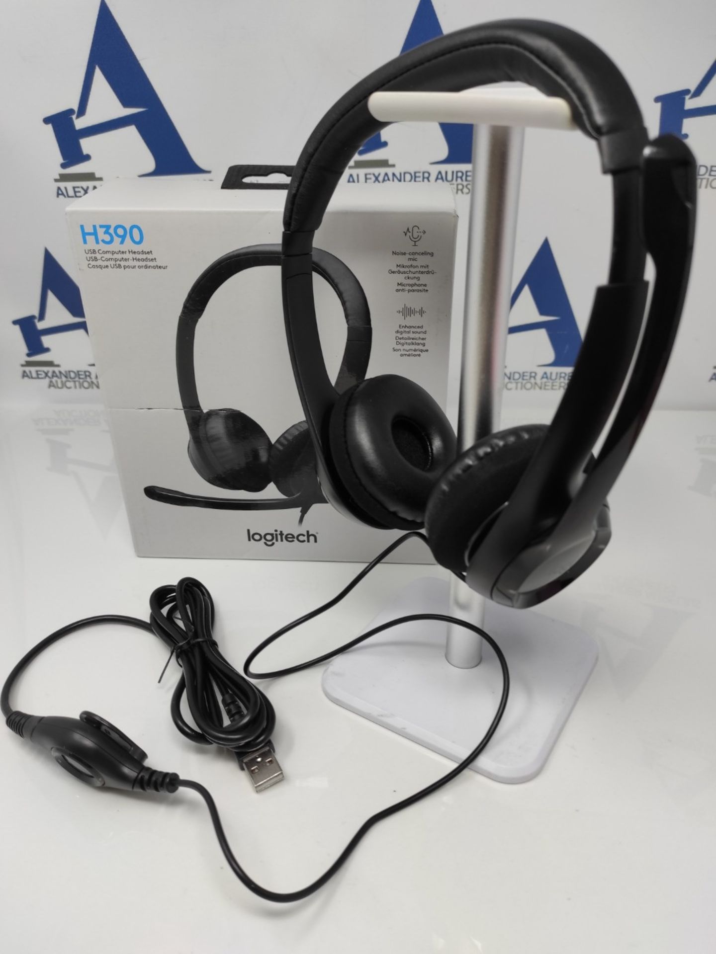 Logitech H390 Headphones with Microphone, Stereo Headset, Noise-canceling Microphone, - Image 2 of 2