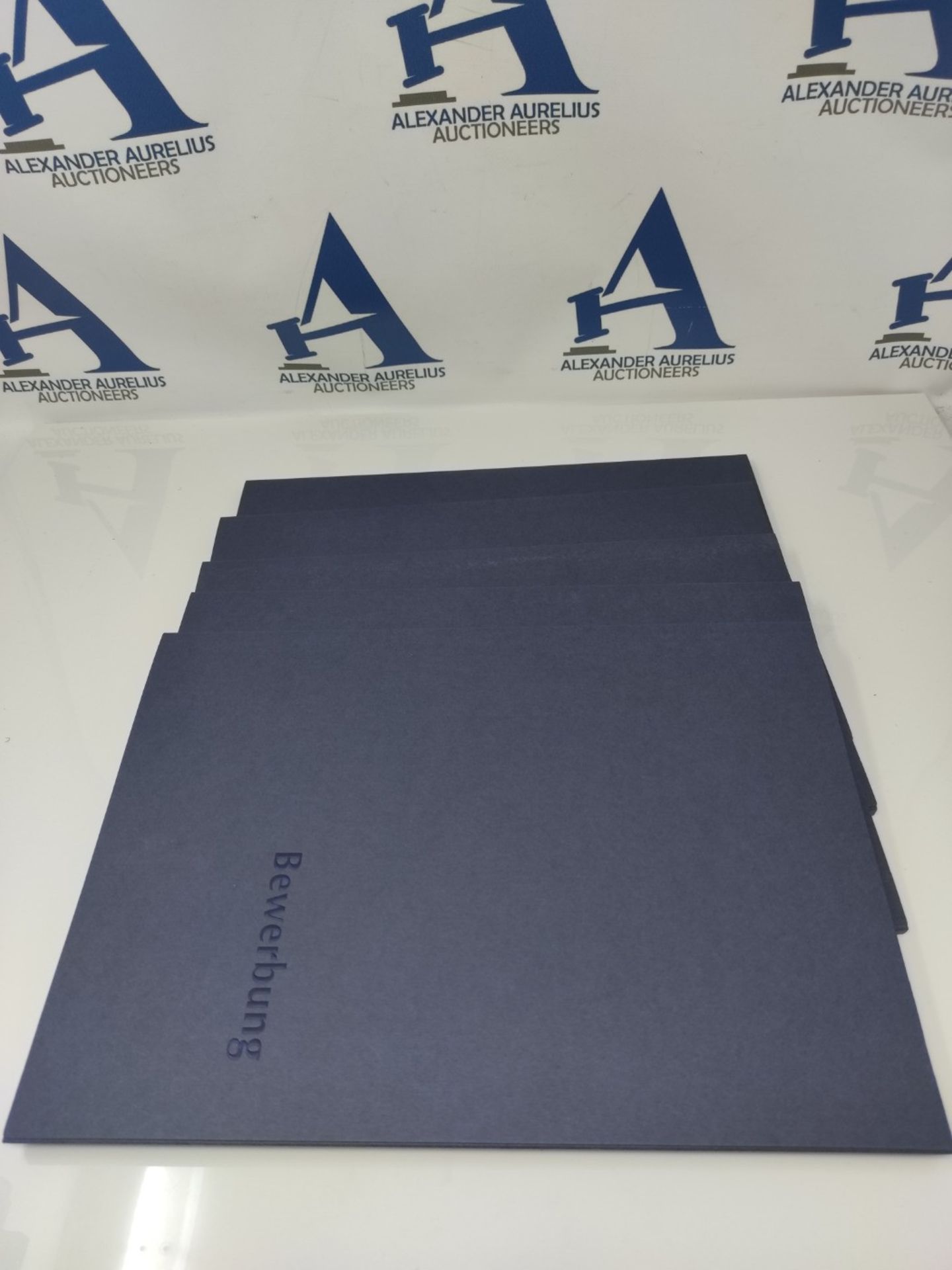 5 pieces of 3-piece application folders BL-exclusivdruck® EASY in navy blue - premium