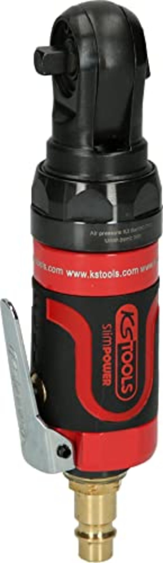 RRP £132.00 KS Tools SlimPower 515.5505 Mini Compressed Air Ratchet 1/4 Inch I Reversible Ratchet