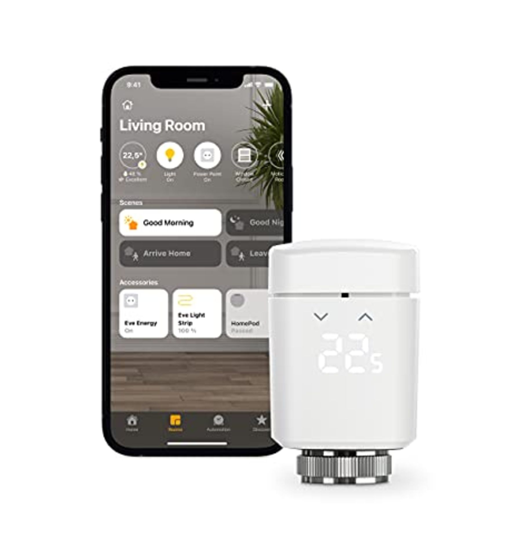 RRP £72.00 Eve Thermo - Smart radiator thermostat, made in Germany, saves heating costs, heating