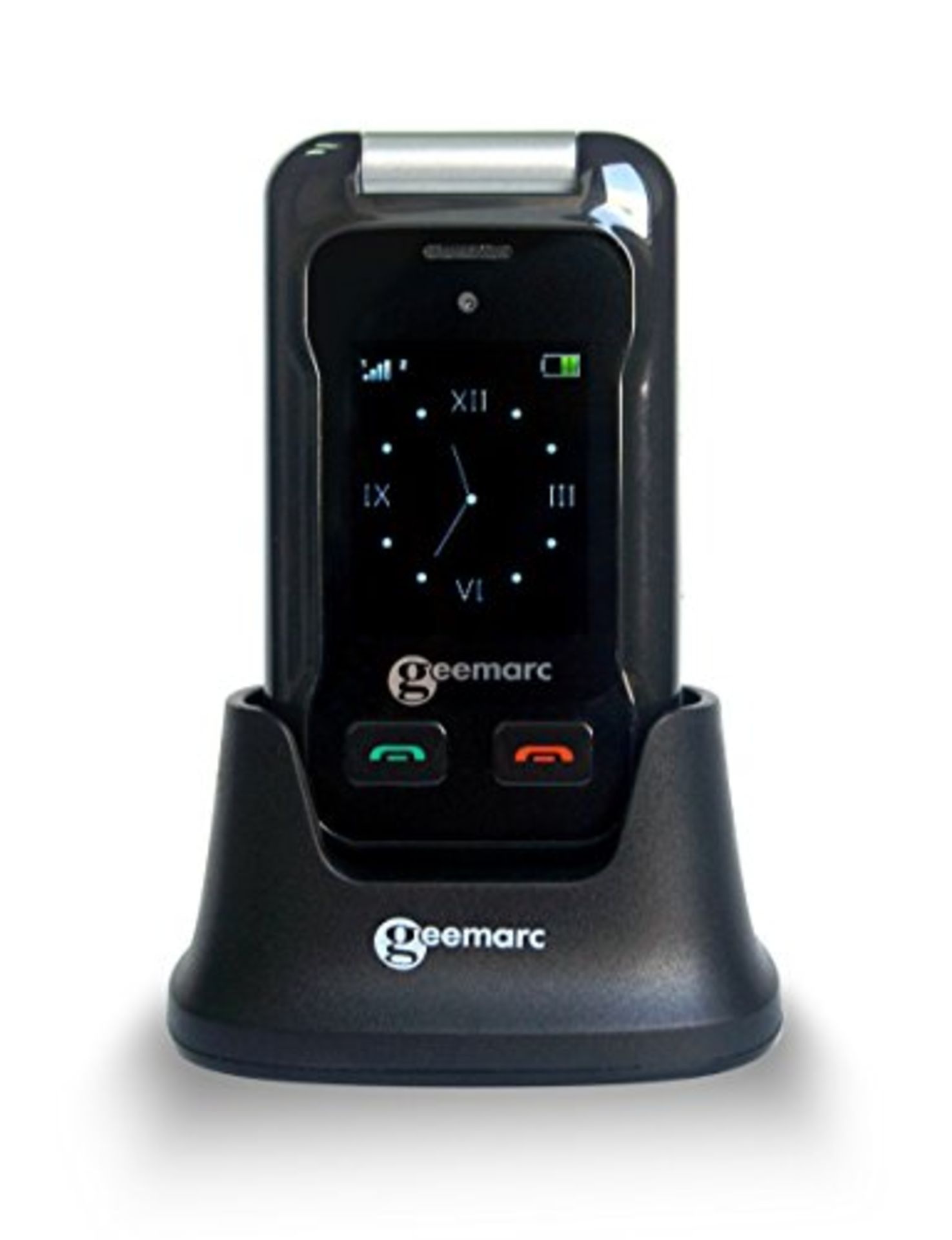 RRP £69.00 Geemarc CL8500 - Amplified Big Button Clamshell SIM-Free Mobile Phone with Dual LCD Di