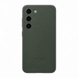 Samsung Leather Cover Case in leather for Galaxy S23, Green