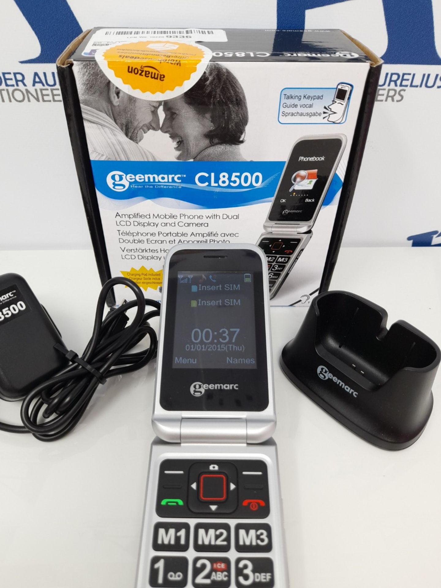 RRP £69.00 Geemarc CL8500 - Amplified Big Button Clamshell SIM-Free Mobile Phone with Dual LCD Di - Image 3 of 3