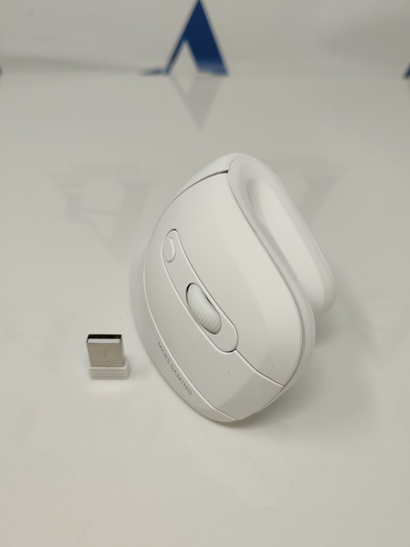 Mars Gaming MMW-ERGOPRO White, Ergonomic Vertical Wireless Mouse, Foldable Design, Opt - Image 3 of 3