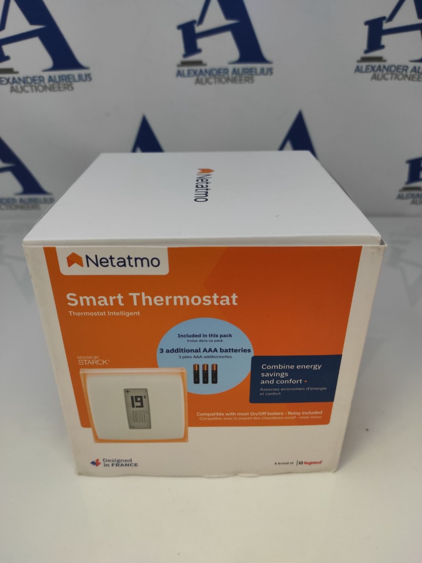 RRP £158.00 Netatmo Connected and Intelligent Thermostat Energy Saving - WiFi- Reduce Bills & Cont - Bild 2 aus 3