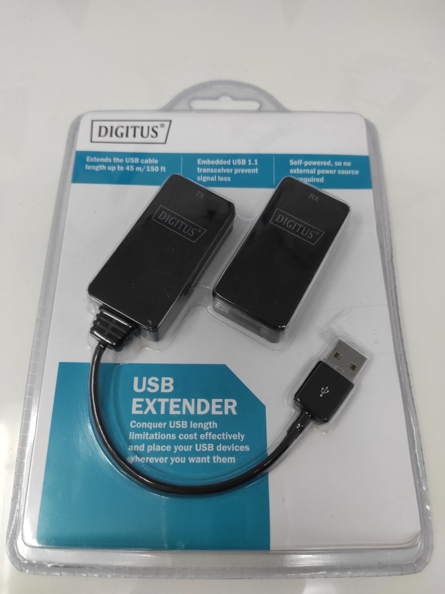 [NEW] DIGITUS USB Extender - Range 45m - USB 1.1 - UTP, STP & S-FTP Cat-5 network cabl - Bild 2 aus 2