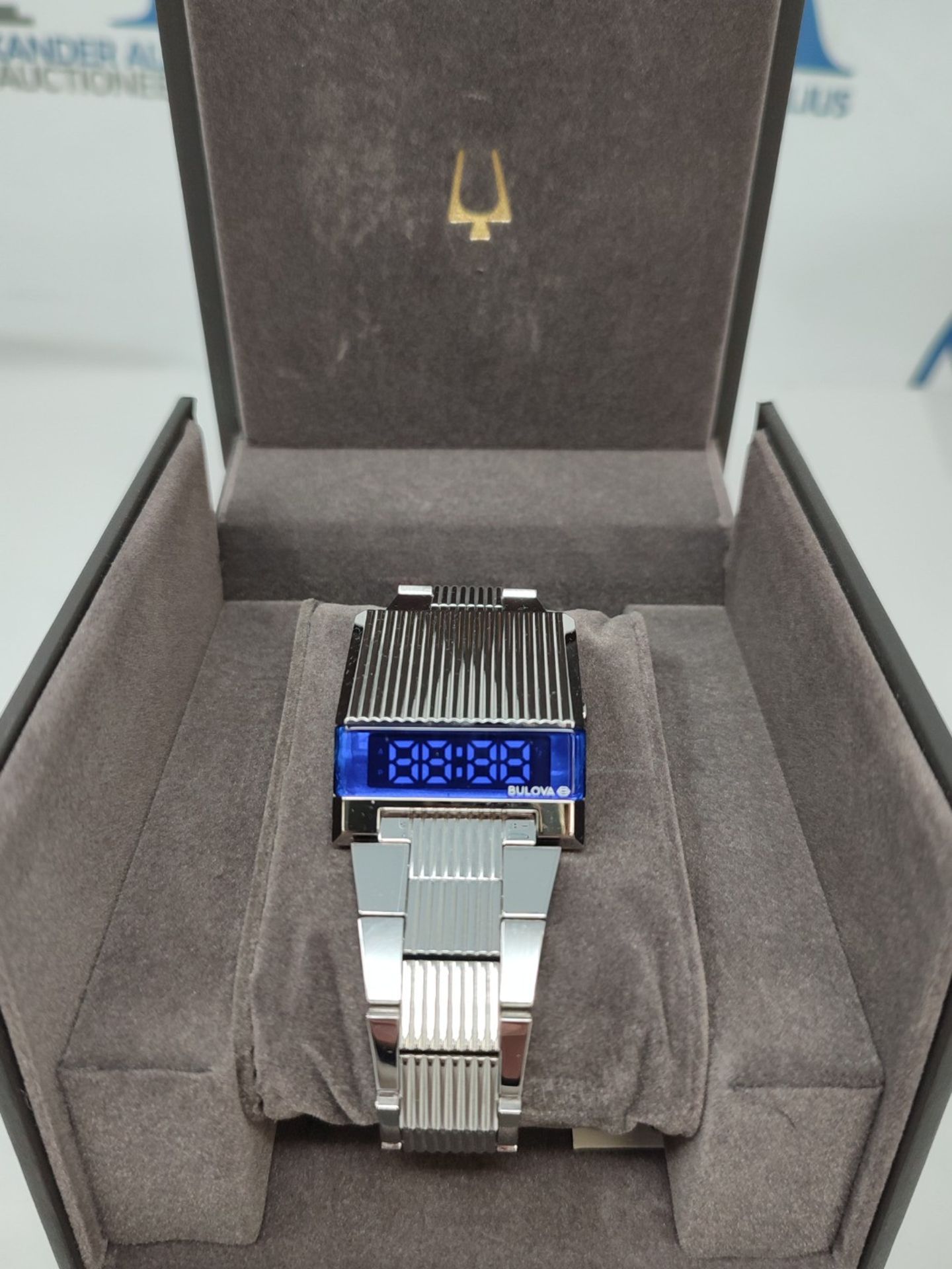 RRP £249.00 Bulova Men's Digital Watch with Stainless Steel Bracelet 96C139 - Image 5 of 6