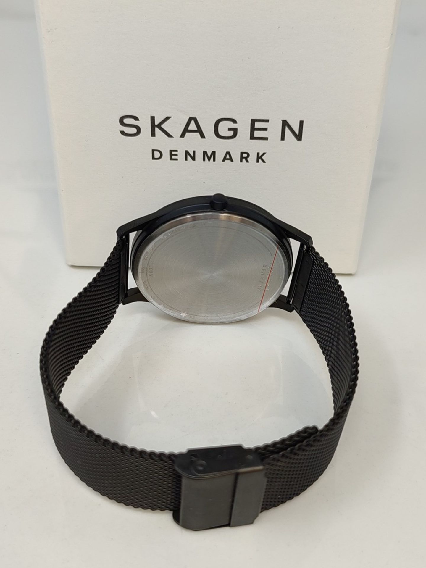 RRP £94.00 Skagen men's watch Jorn, three-hand movement, 41mm Midnight stainless steel case with - Image 3 of 6