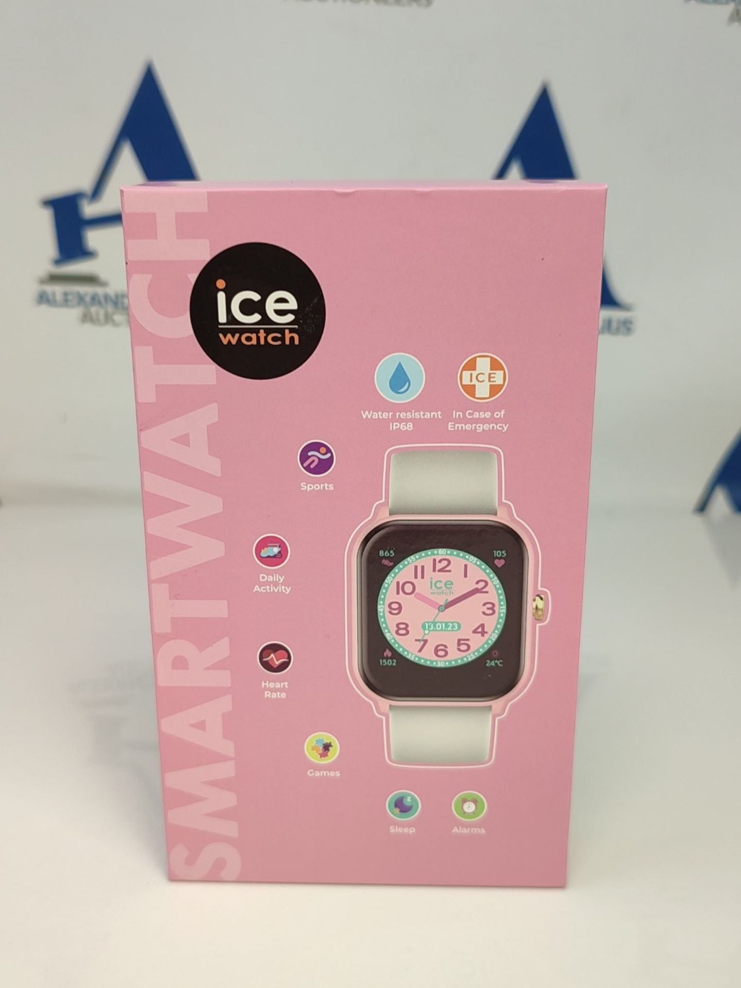 RRP £57.00 ICE-WATCH - Ice Smart Pink White - Connected Watch Pink for Girls with Silicone Strap - Image 5 of 6