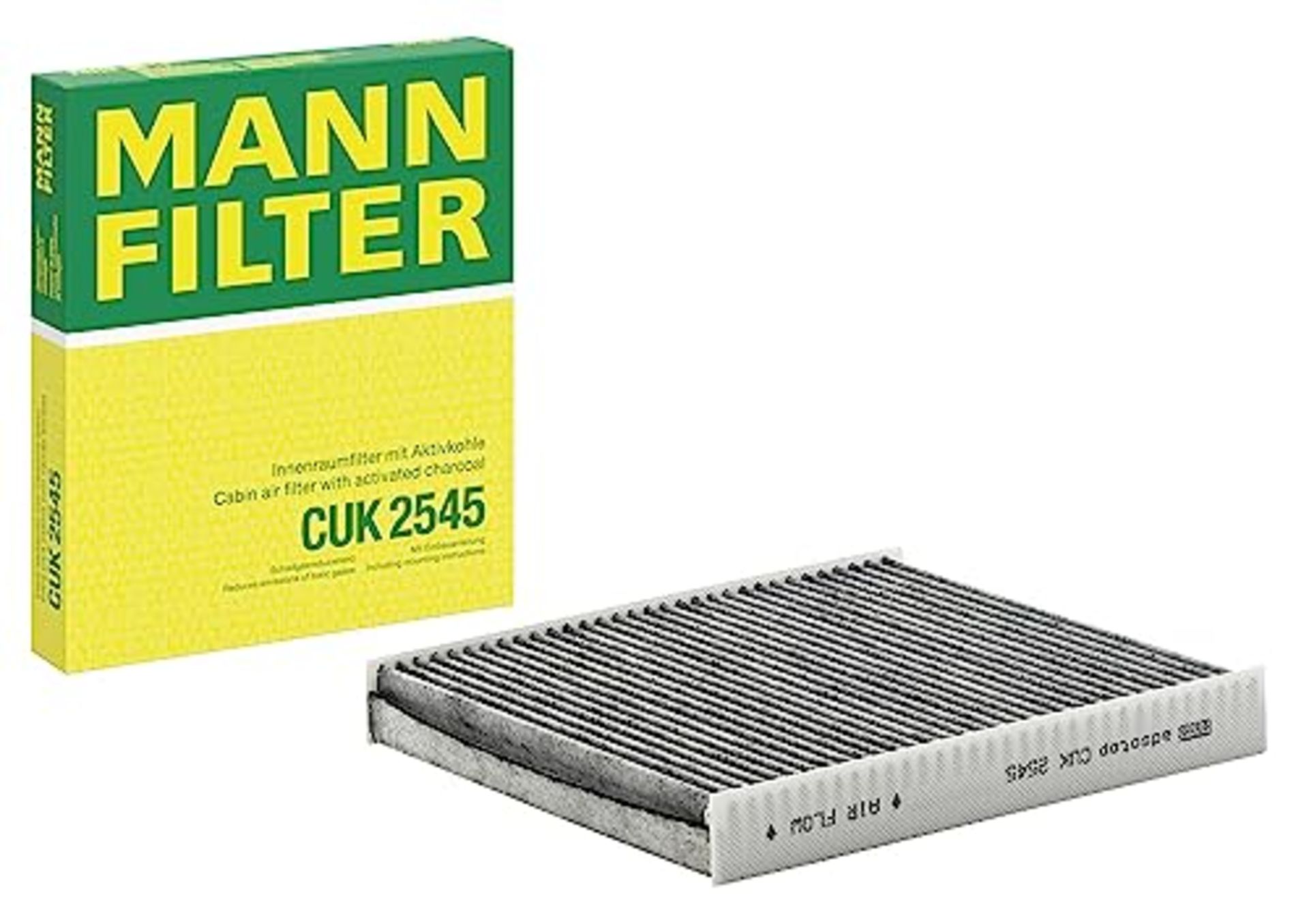 MANN-FILTER CUK 2545 Interior Filter - Pollen Filter with Activated Carbon - For Cars - Image 4 of 6