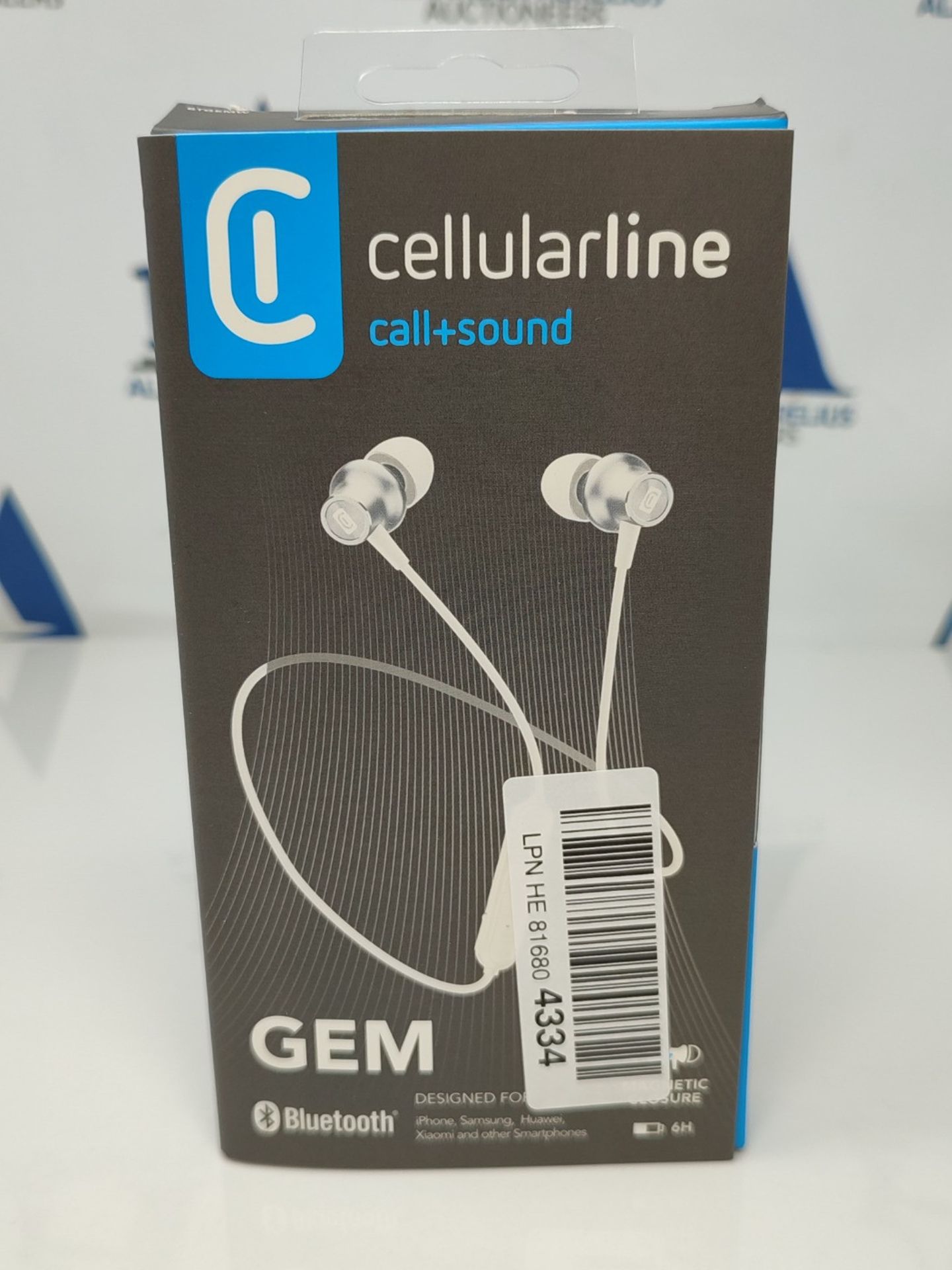 cellularline | Gem | Wireless Bluetooth Stereo Earphones with Microphone and Remote Co - Bild 3 aus 4