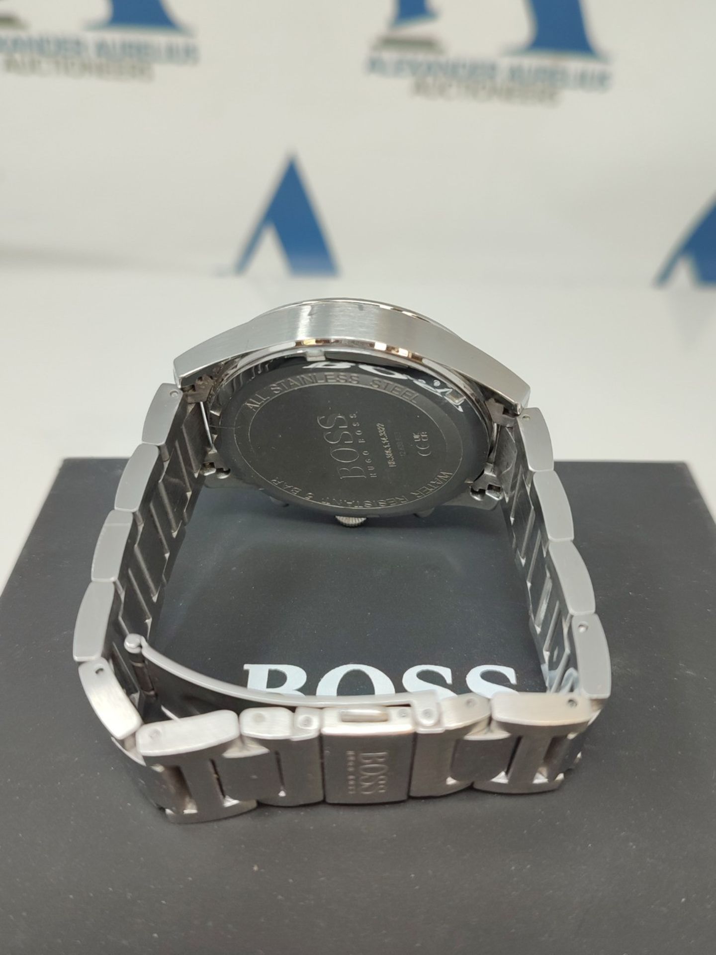 RRP £249.00 BOSS Chronograph Quartz Watch for Men with Silver Stainless Steel Bracelet - 1513712 - Image 3 of 6