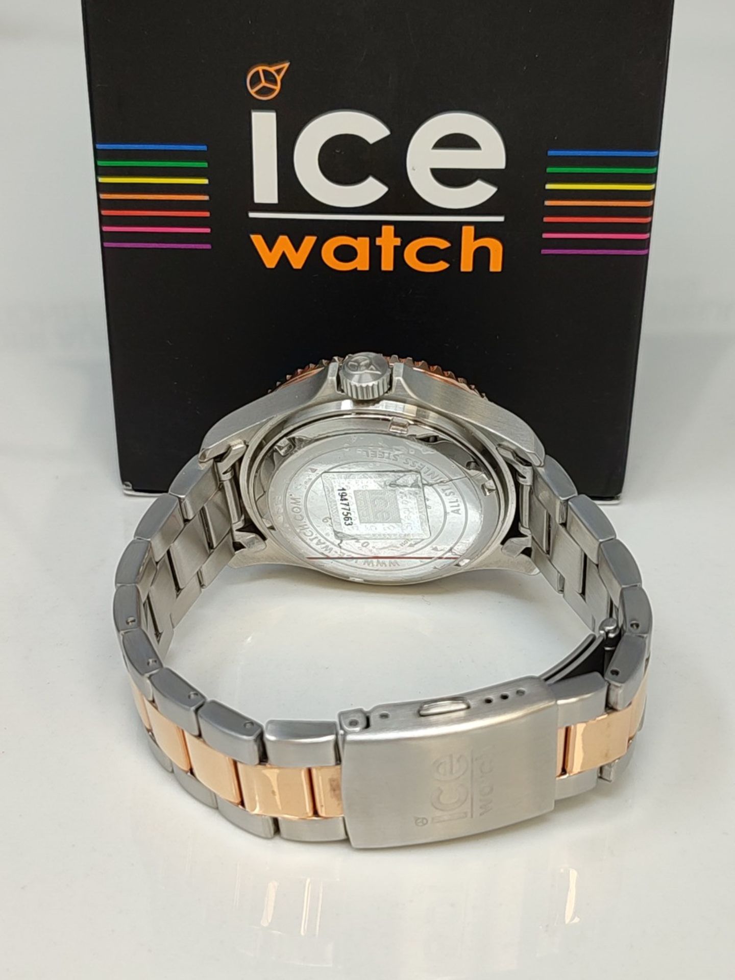 RRP £135.00 ICE-WATCH - Ice Steel Silver Sunset Rose-Gold - Silver Watch for Women with Metal Brac - Image 6 of 6