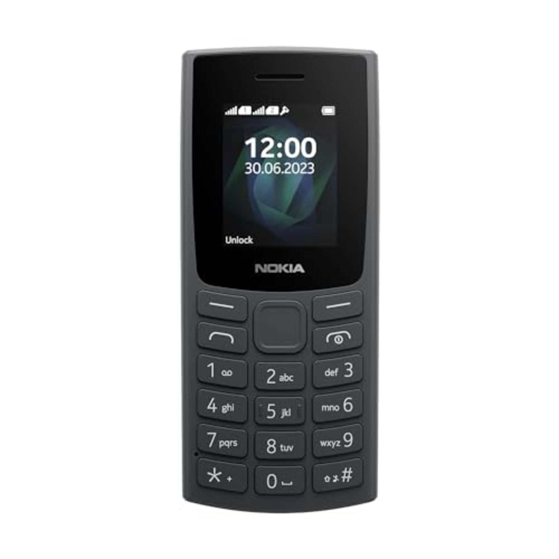 Nokia 105 2023 Dual Sim Cell Phone, 1.8" Color Display, Charcoal (Charcoal) [Italy] - Image 4 of 6