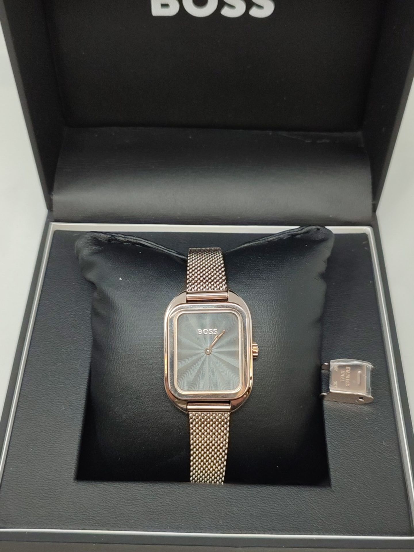 RRP £279.00 BOSS Analog quartz watch for women with rose gold stainless steel bracelet - 1502683 - Image 2 of 6