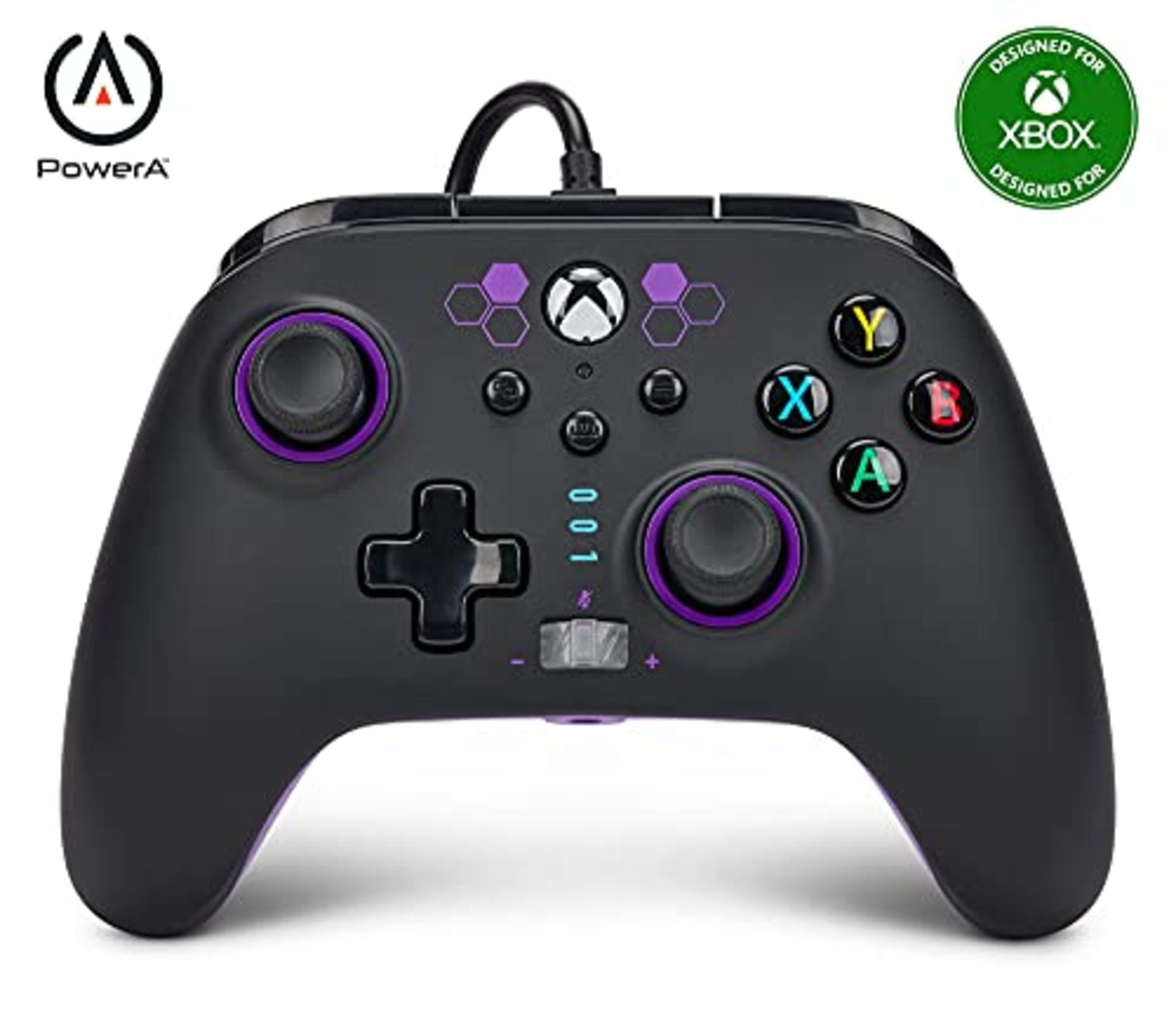 Enhanced wired PowerA controller for Xbox Series X|S - Hex Purple