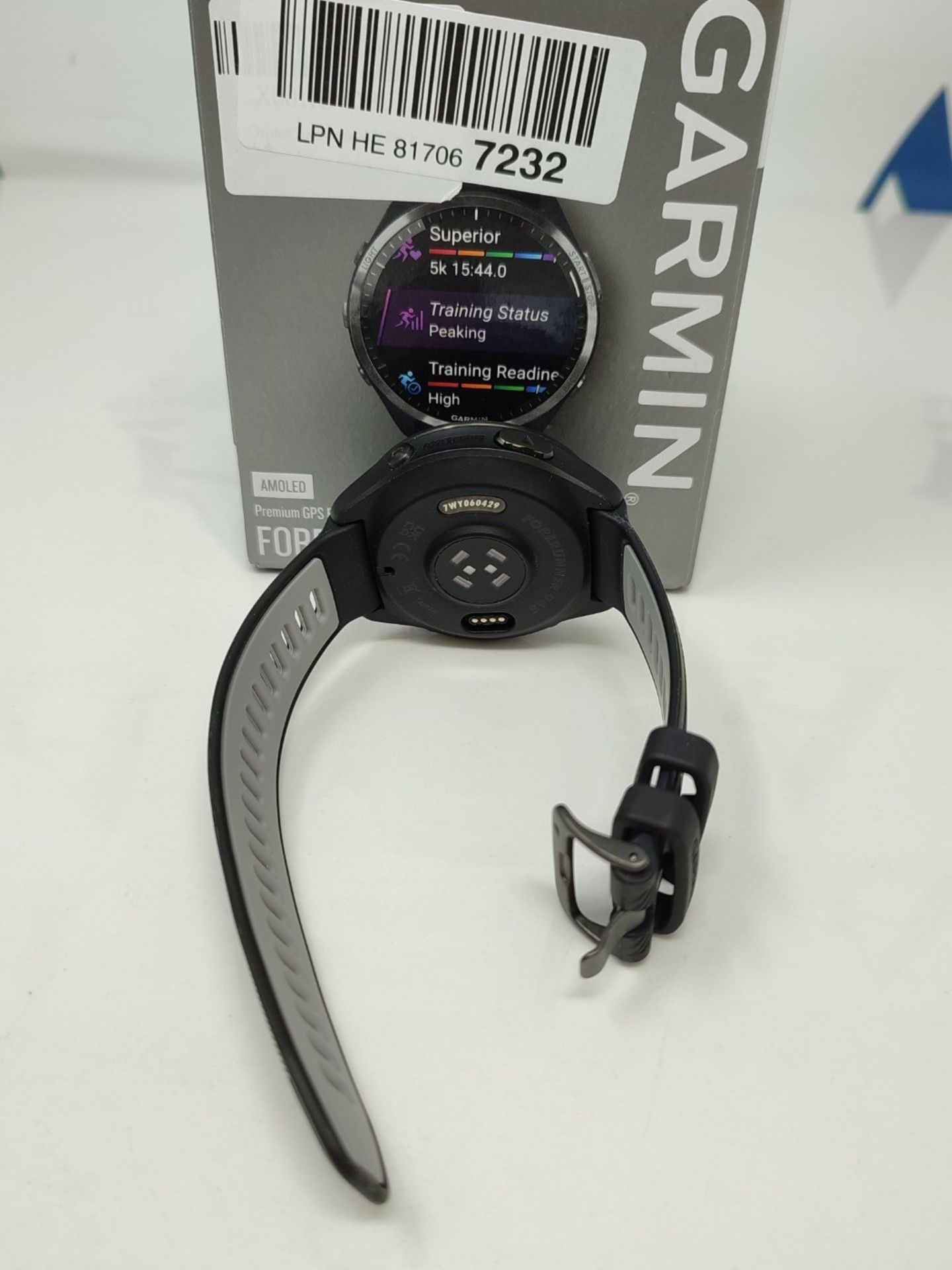 RRP £689.00 Garmin Forerunner 965 Running Smartwatch for Unisex, 47.2mm size, Black/Powder Gray - Image 6 of 6