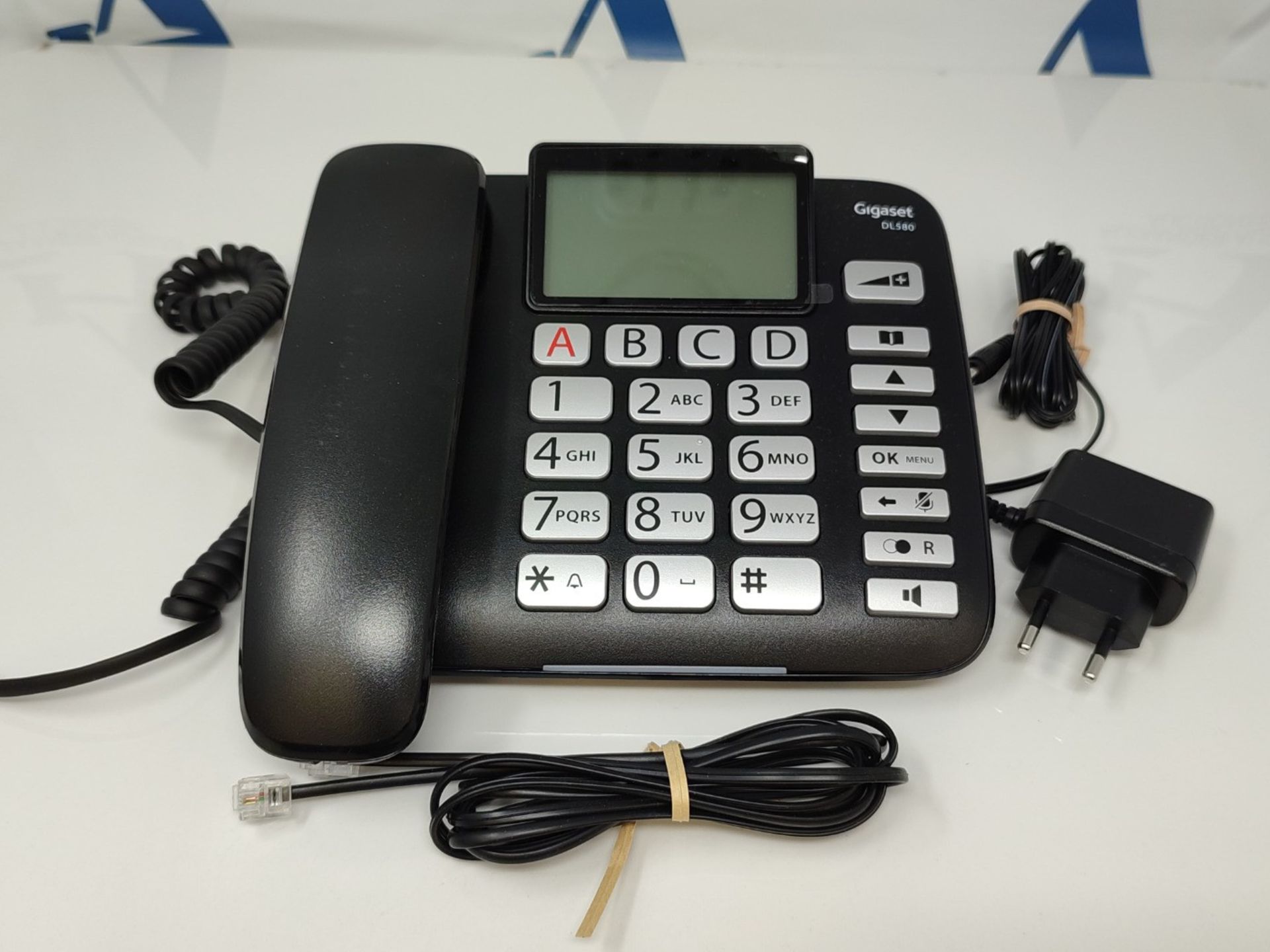 Gigaset DL580 Corded Telephone Black [French Version] - Image 5 of 6