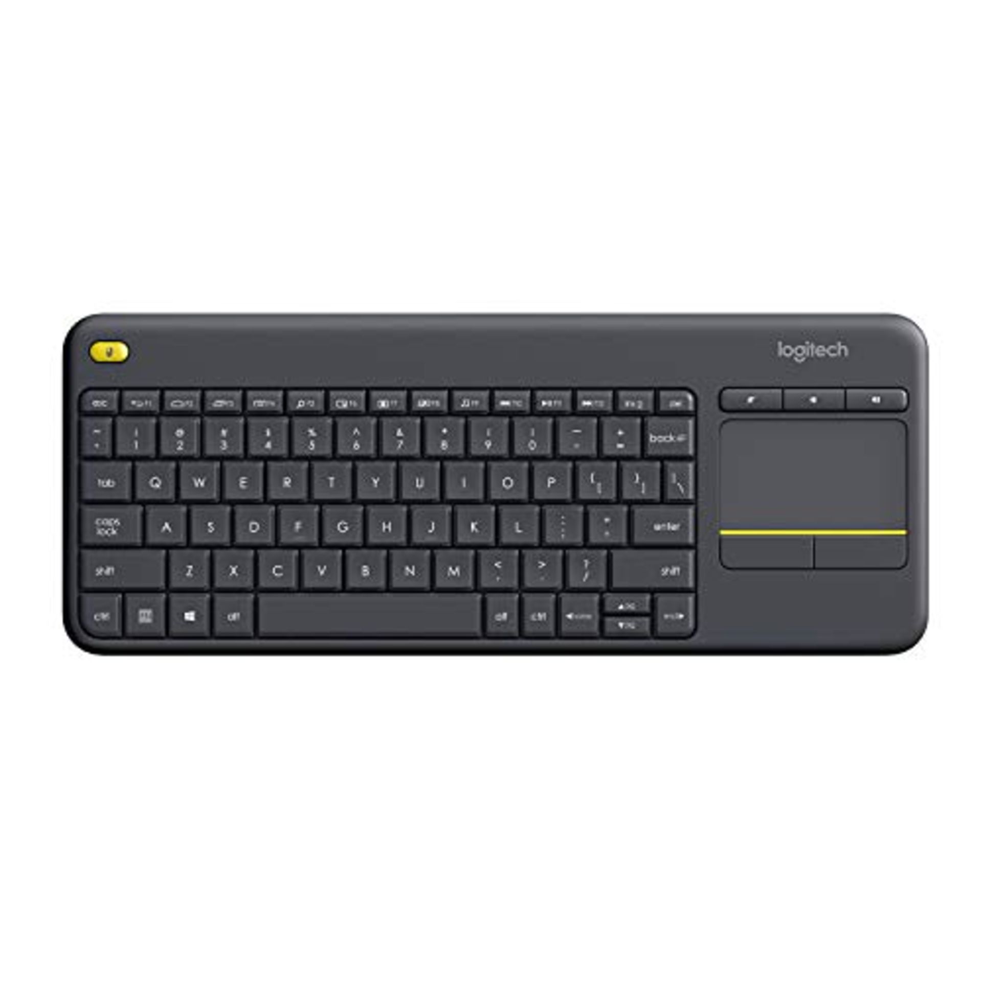 Logitech K400 Plus Wireless Touch TV Keyboard, Easy Multimedia Controls and Integrated - Image 4 of 6