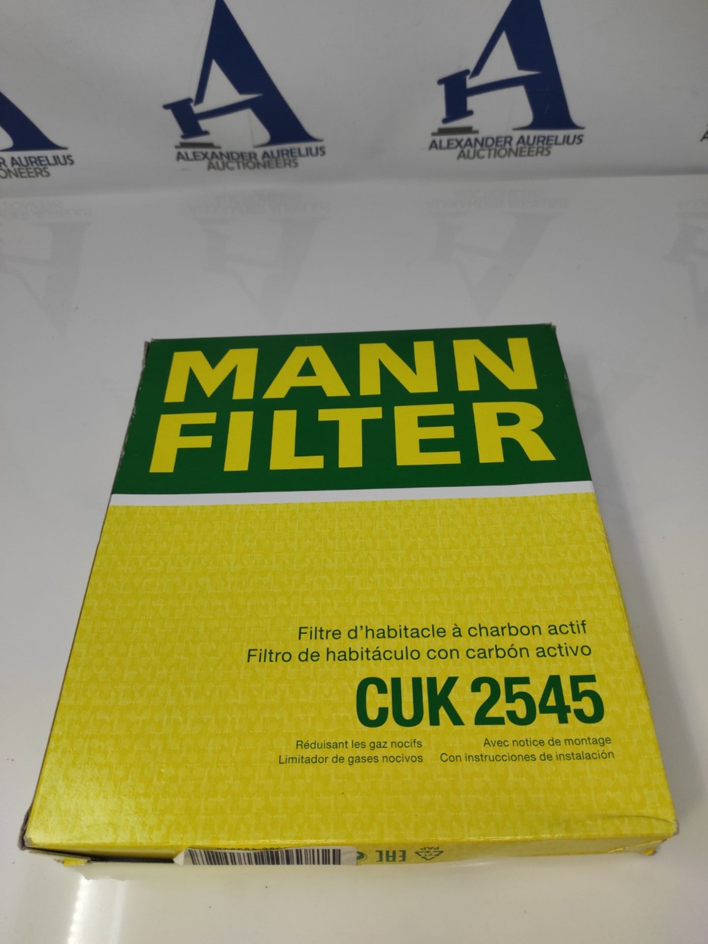 MANN-FILTER CUK 2545 Interior Filter - Pollen Filter with Activated Carbon - For Cars - Image 2 of 6