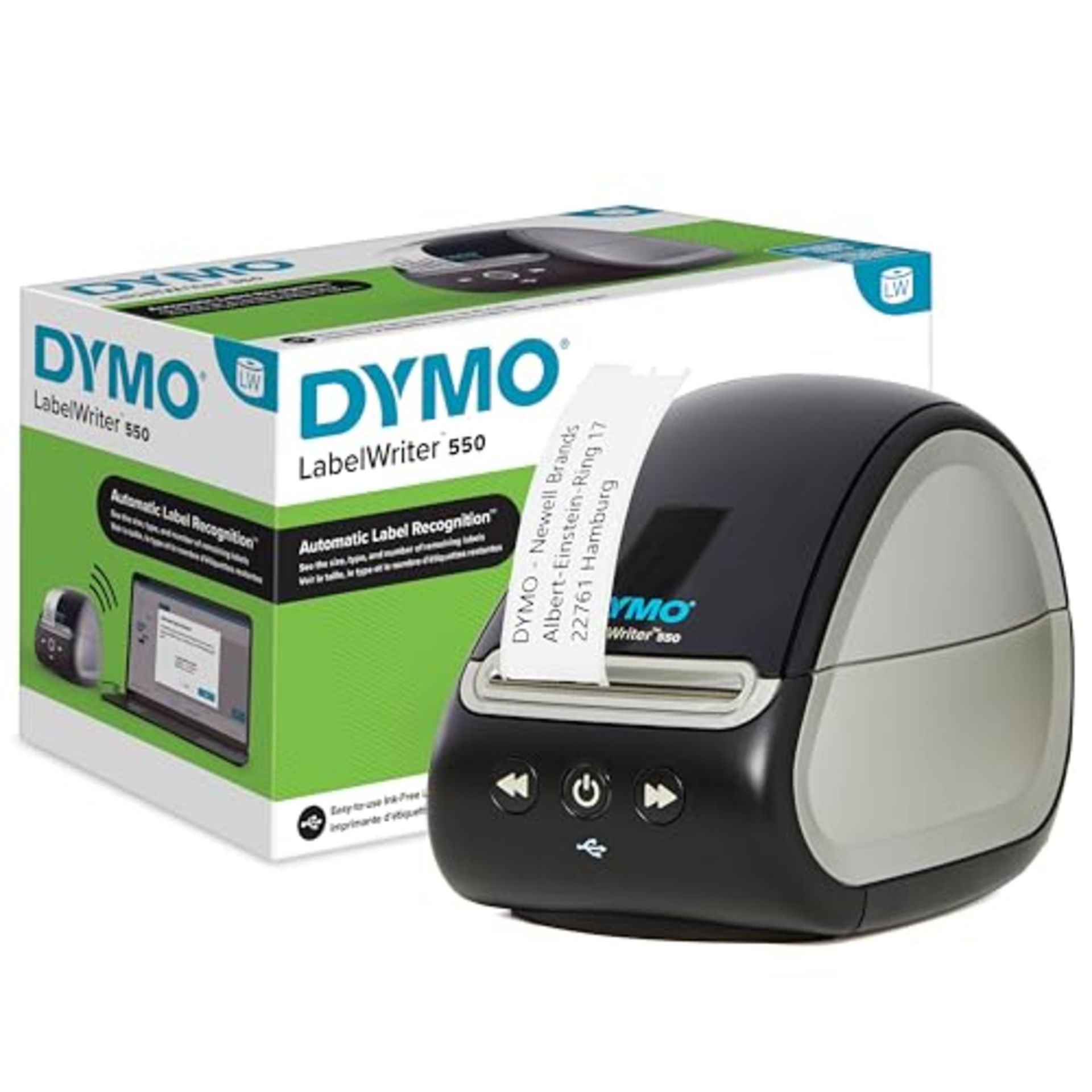 RRP £112.00 DYMO LabelWriter 550 label printer | Labeler with direct thermal printing | Automatic