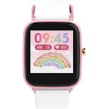 RRP £57.00 ICE-WATCH - Ice Smart Pink White - Connected Watch Pink for Girls with Silicone Strap