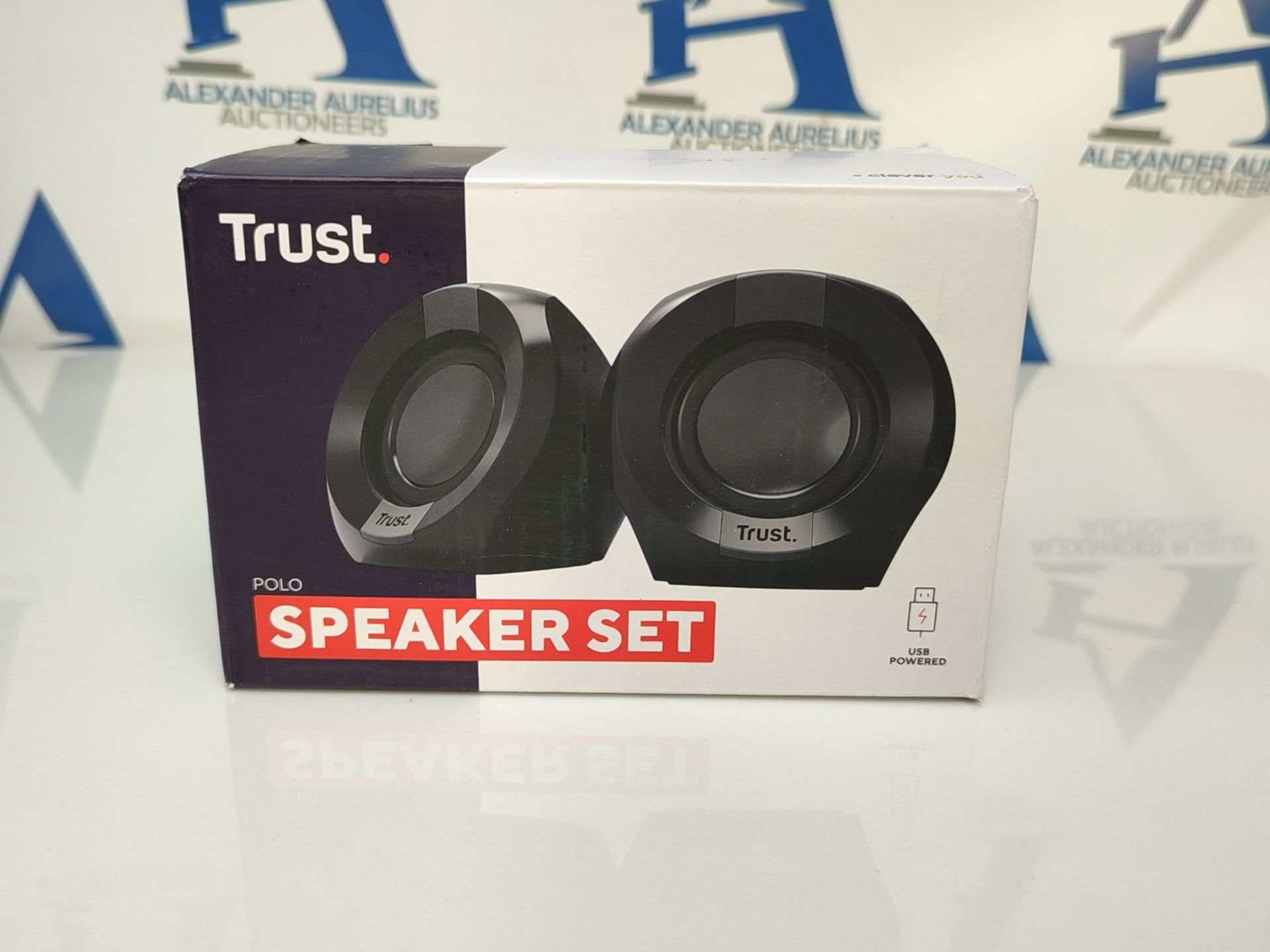 Trust Polo Small PC Speakers 2.0, 8W (4W RMS), Compact speaker set, USB powered speake - Image 2 of 6