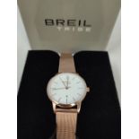 RRP £91.00 Breil watch collection AVERY mono-color dial single time movement - 3H quartz and colo