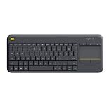 Logitech K400 Plus Wireless Touch TV Keyboard, Easy Multimedia Controls and Integrated