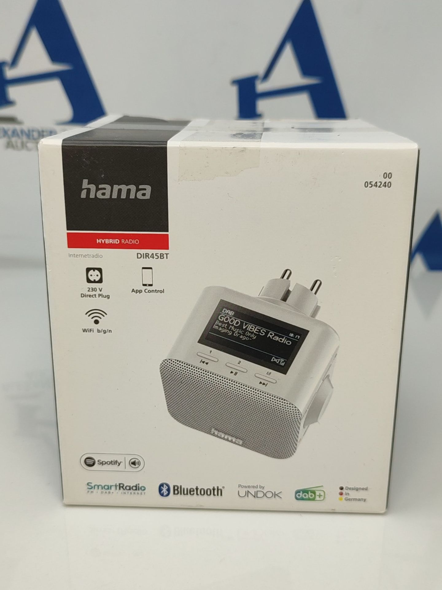 RRP £110.00 Hama Socket Radio DAB Radio DIR45BT Internet Radio DAB+, Bluetooth & Spotify (WiFi kit - Image 2 of 6