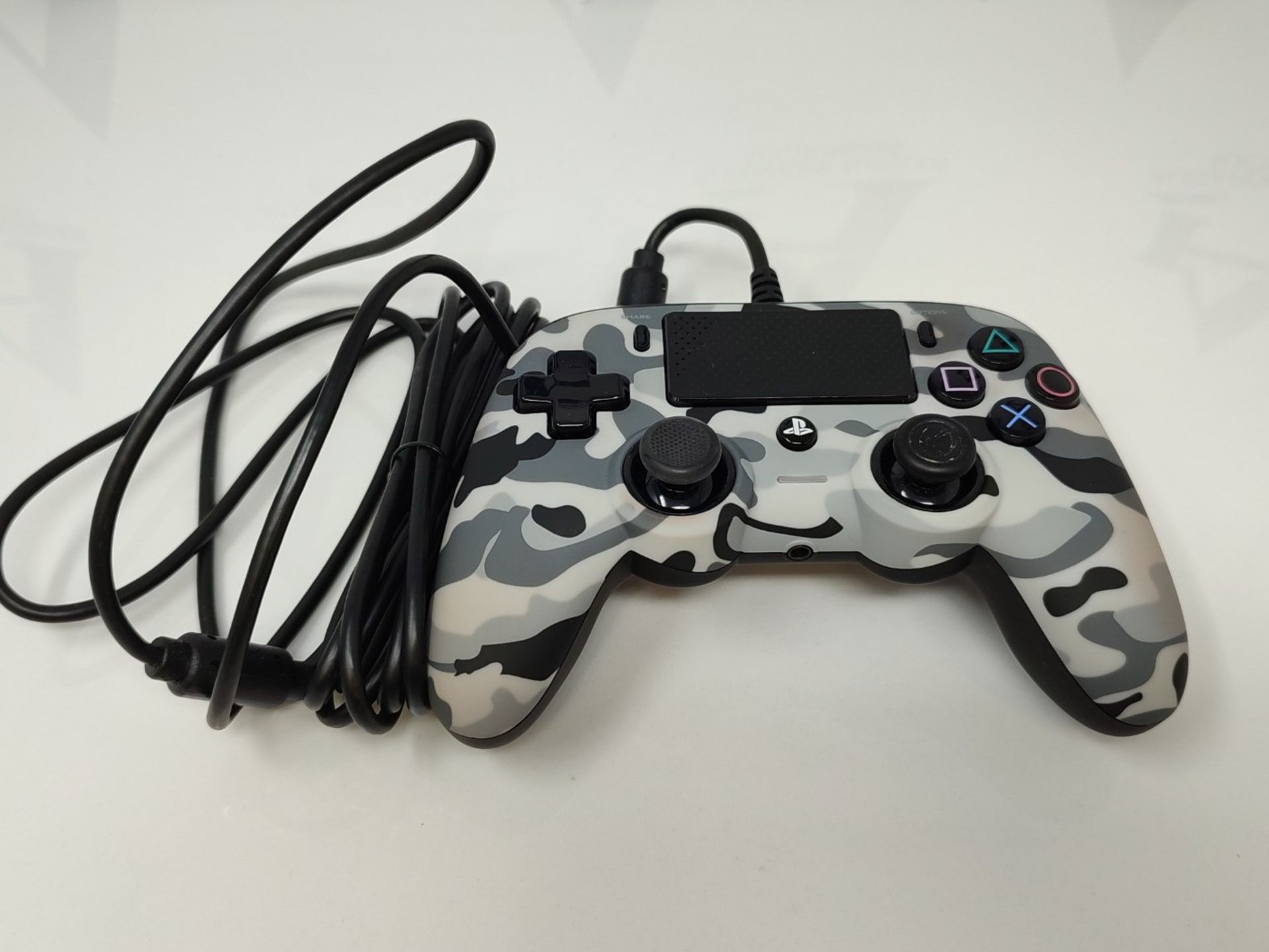 Nacon Oficial PS4 Wired Compact Controller - Grey Camo - Image 5 of 6