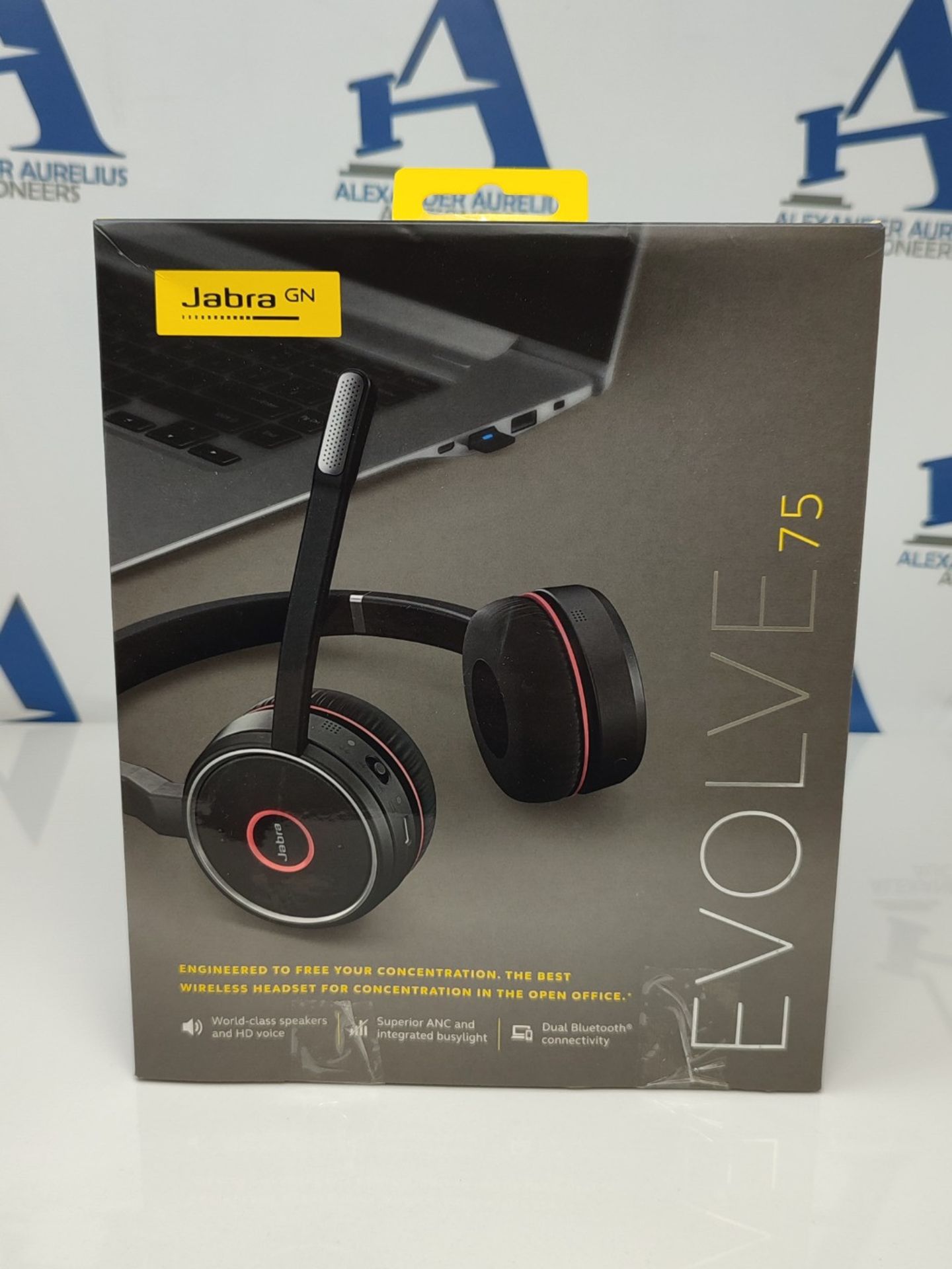 RRP £281.00 Jabra Evolve 75 SE - Wireless Bluetooth stereo headset - Microphone with noise reducti - Image 2 of 6