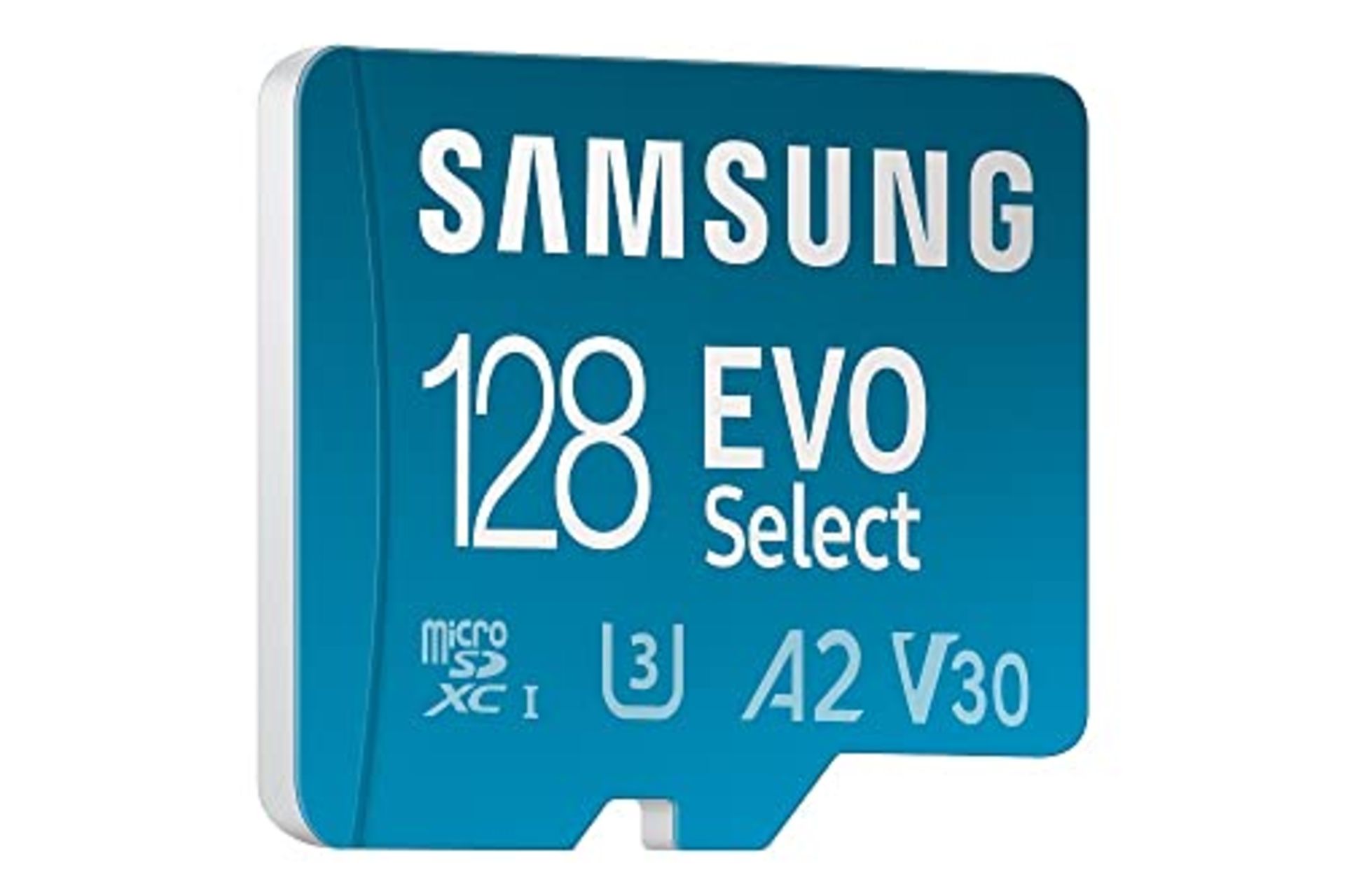 Samsung EVO Select microSD card + SD adapter, 128GB, memory card for smartphone and ta