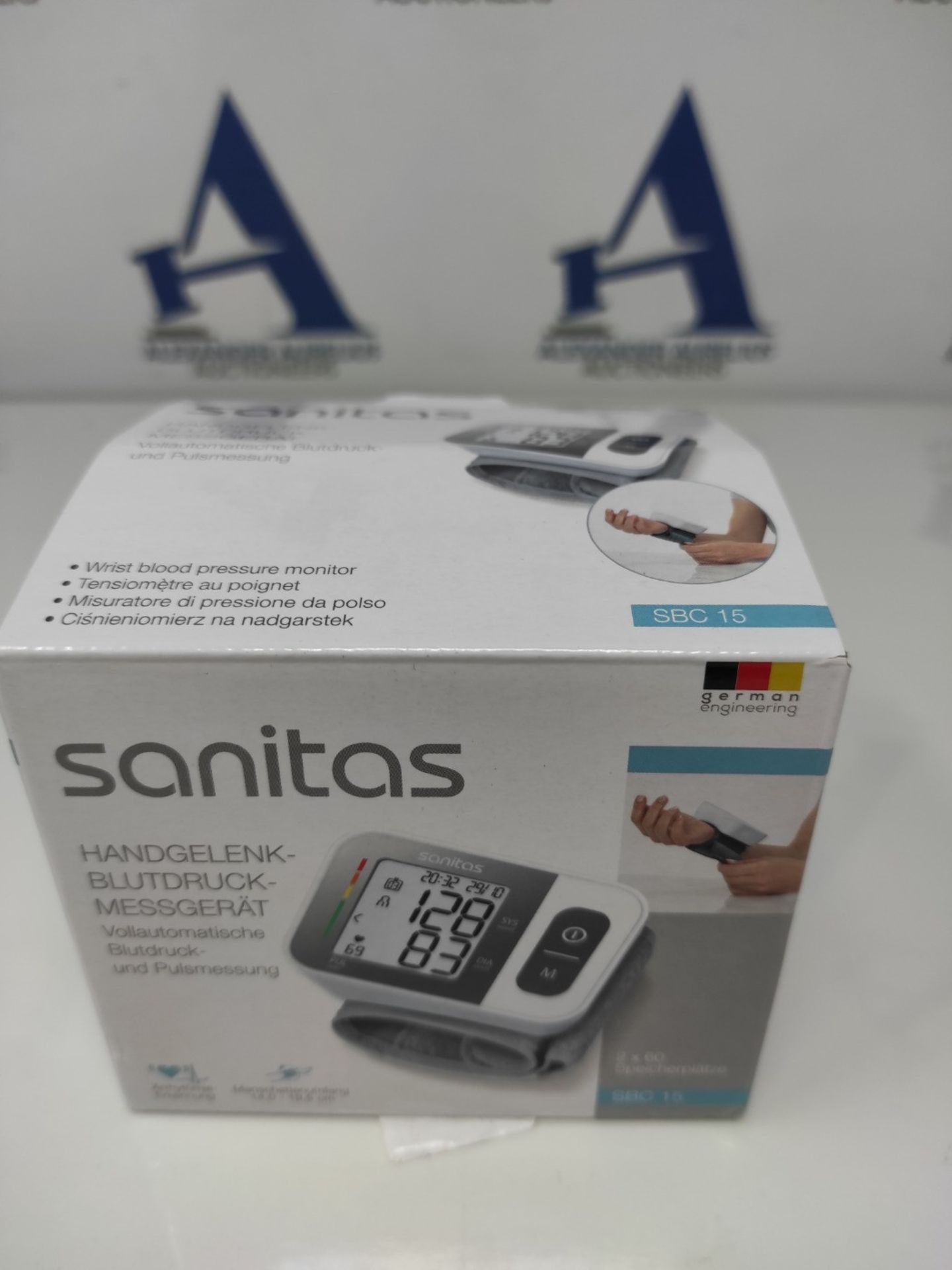 Sanitas SBC 15 wrist blood pressure monitor, fully automatic blood pressure and pulse - Image 5 of 6
